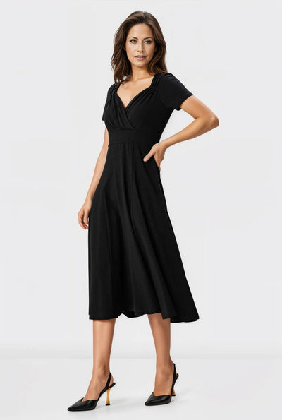 Sweetheart Cotton Jersey Empire Dress