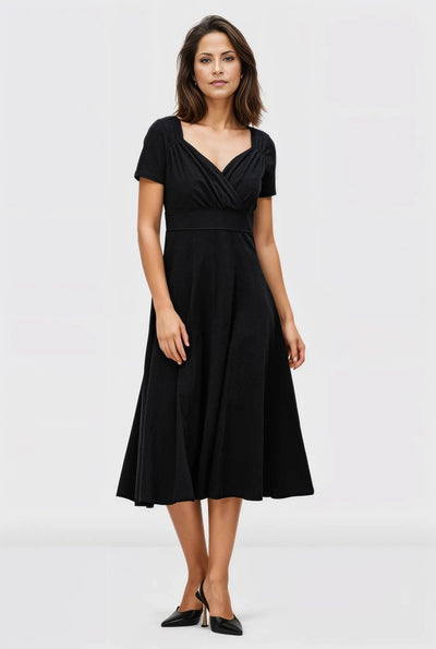 Sweetheart Cotton Jersey Empire Dress