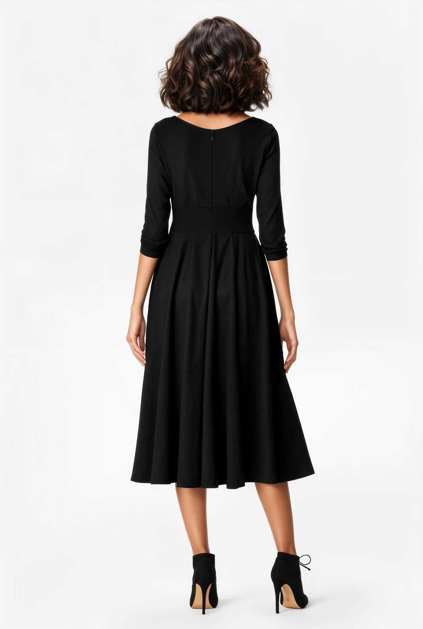 Cotton Jersey Pleat Waist Dress