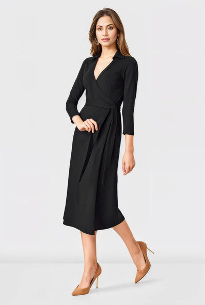 Cotton Jersey Wrap Dress