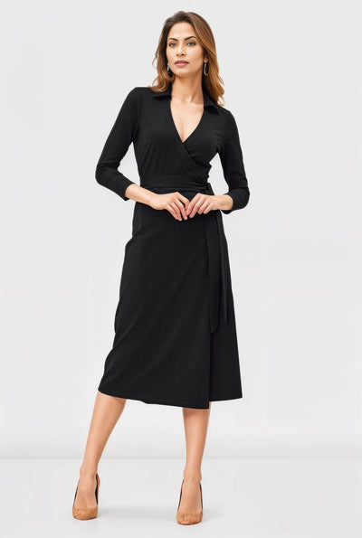 Cotton Jersey Wrap Dress