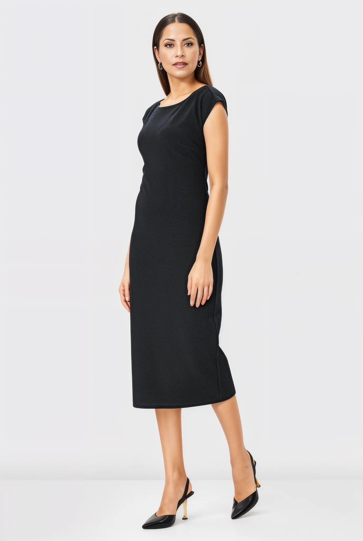 Ponte Knit Sheath Dress