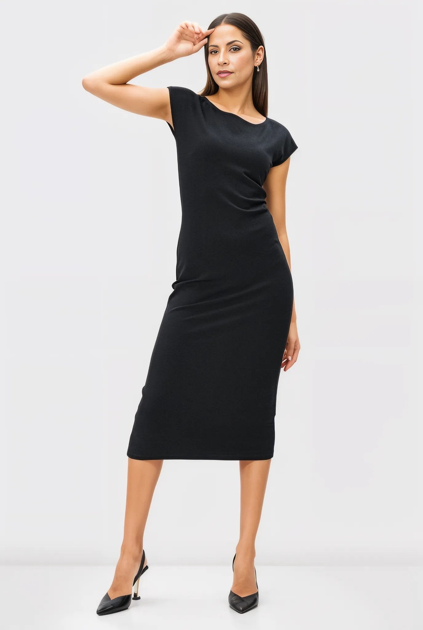 Ponte Knit Sheath Dress