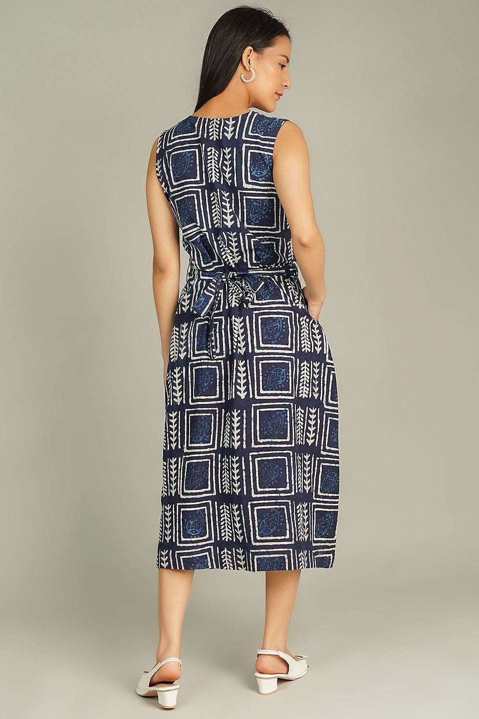 Indigo Midi Blue Dress