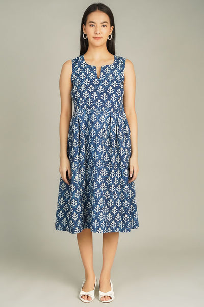 Indigo Midi Blue Dress