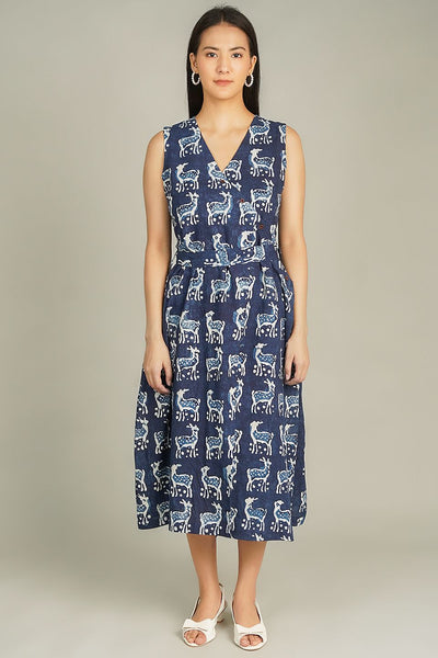 Indigo Midi Blue Dress