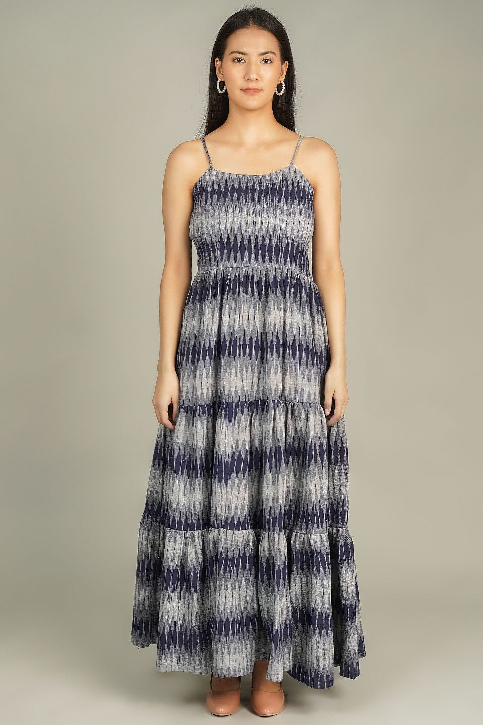 IKAT MAXI Grey Dress