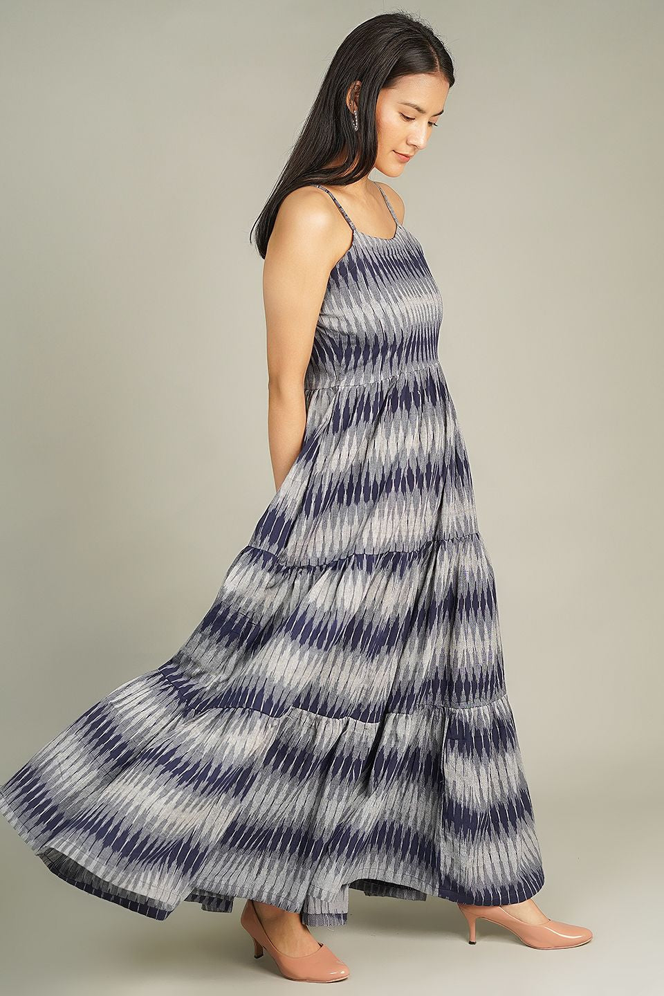 IKAT MAXI Grey Dress