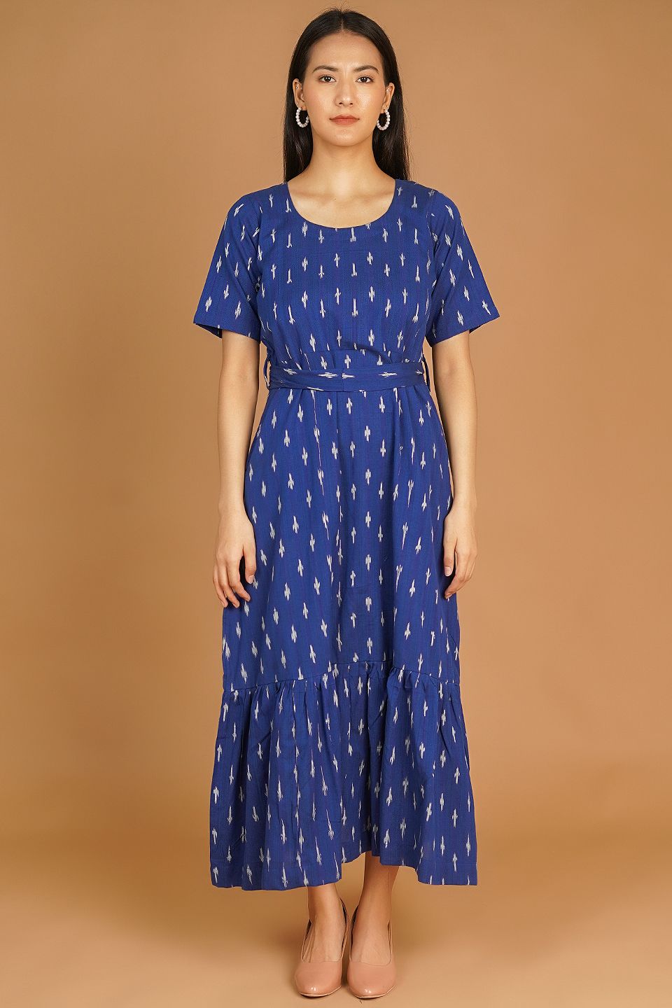 IKAT MAXI Blue Dress