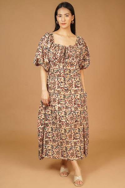 Bagru MAXI Beige Dress