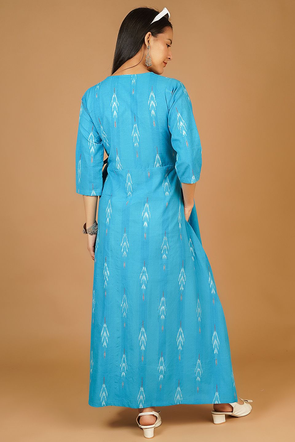 IKAT Maxi Blue Dress