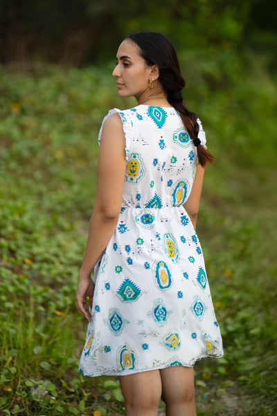 Premium Cotton White Mini Dress