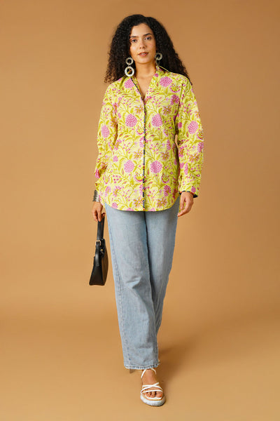 Bagru Yellow Shirt
