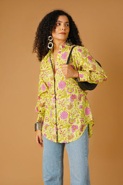 Bagru Yellow Shirt