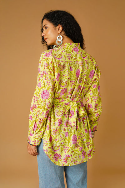Bagru Yellow Shirt
