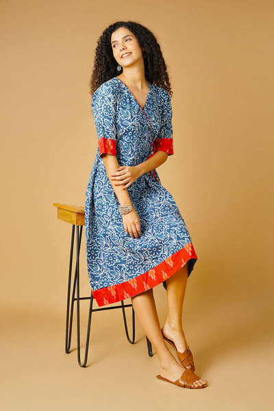 Indigo Cotton Blue Dress