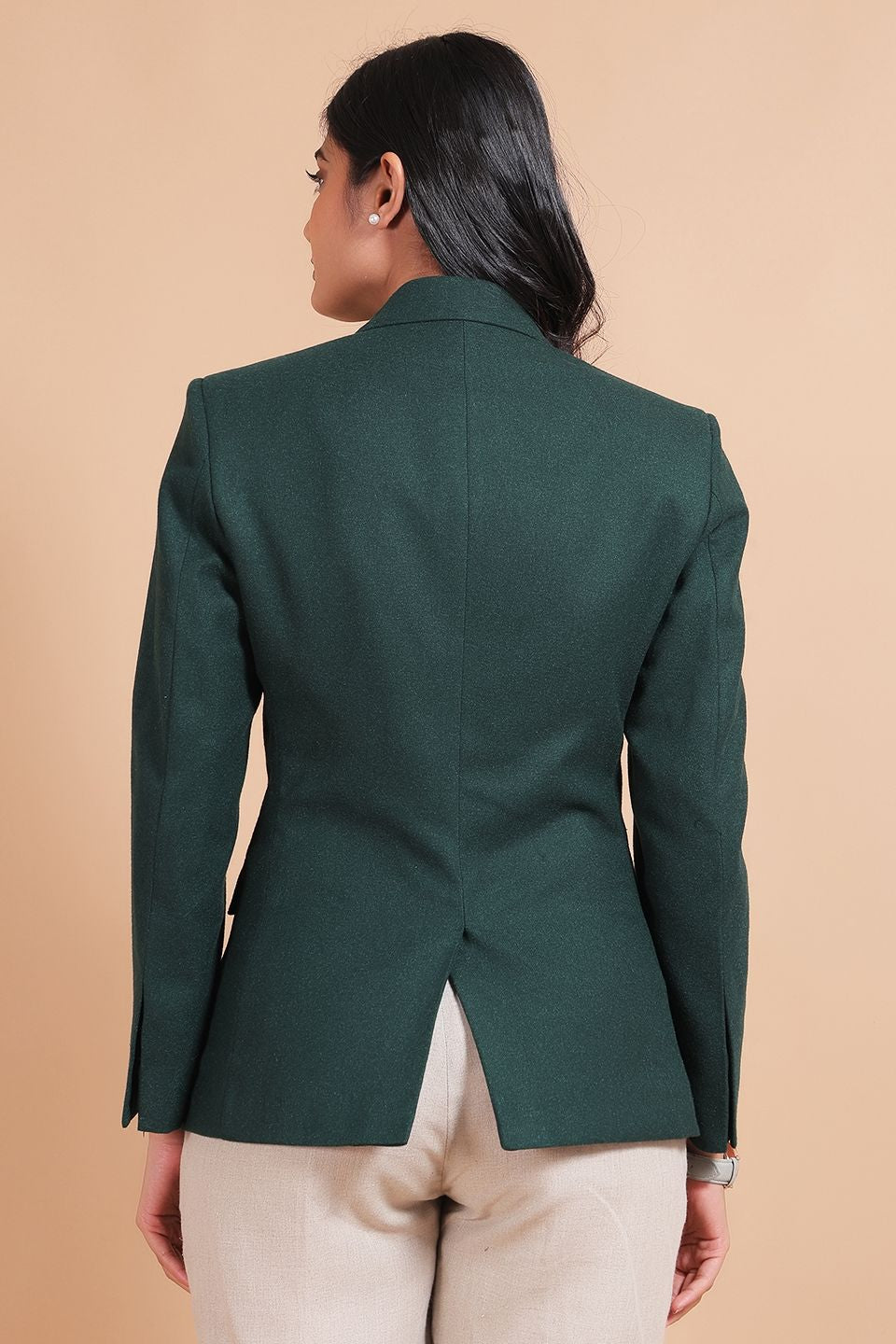 Tweed Wool Green Blazer