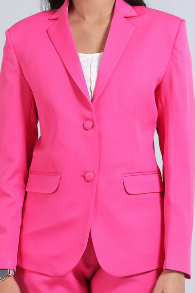 Polyester Cotton Pink 1 Blazer