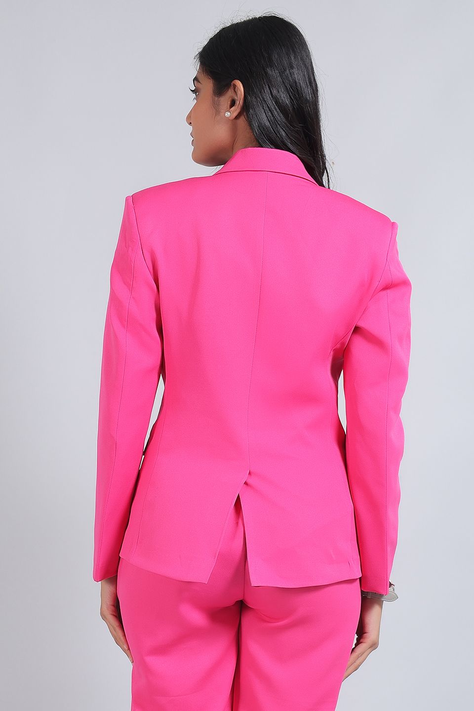 Polyester Cotton Pink 1 Blazer