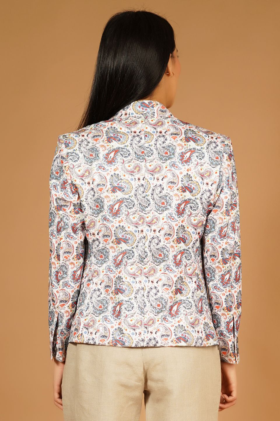 100% Premium Cotton Multicolor Blazer