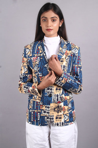 100% Premium Cotton Blue Blazer