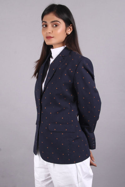 100% Premium Cotton Blue Blazer