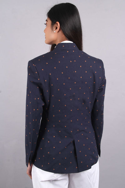 100% Premium Cotton Blue Blazer