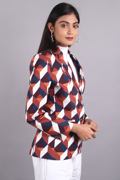 100% Premium Cotton Red Blazer