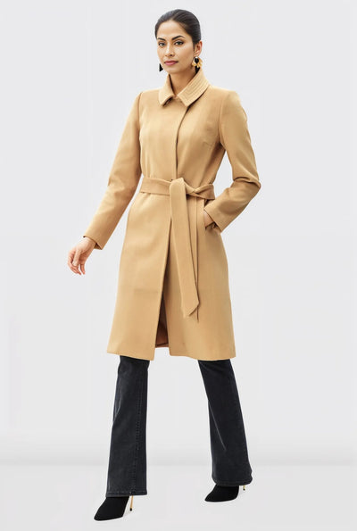 Melton-Look Car Coat