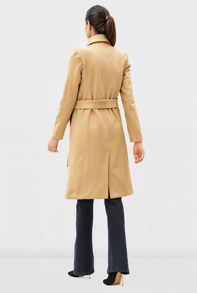 Melton-Look Car Coat