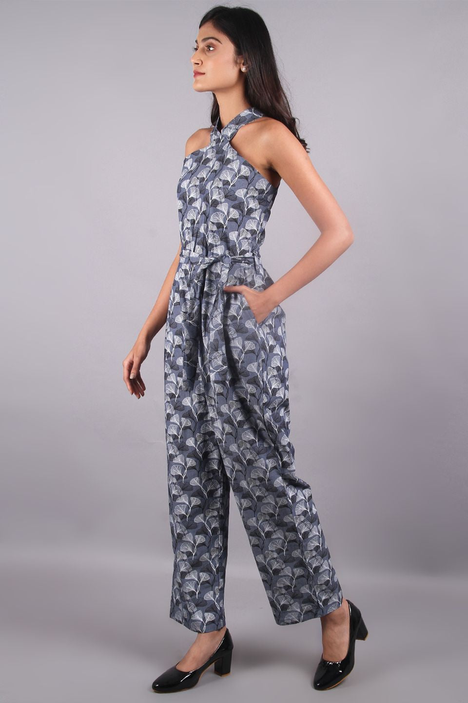 100% Premium Cotton Grey Jump Suit